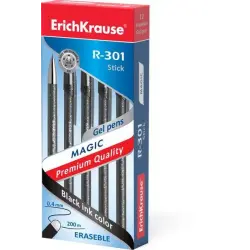 Erichkrause R-301 Magic Gel Boligrafo Borrable - Tinta Gel - Punta de 0.5mm - Trazo de 0.4mm - Cuerpo Semitransparente con Efect