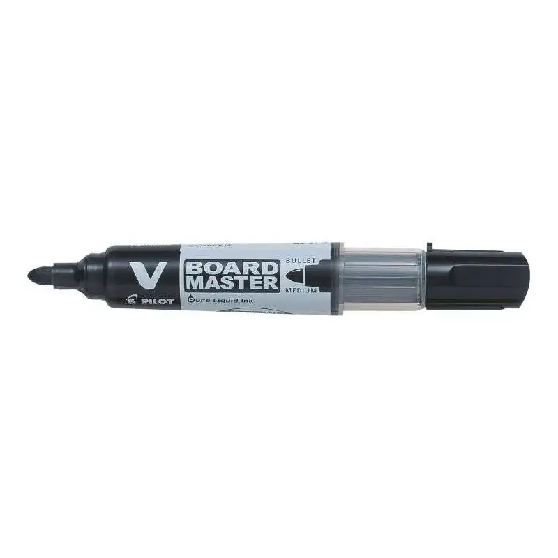 Pilot V-Board Master Begreen Rotulador para Pizarra Blanca - Punta Redonda 6mm - Trazo 2.3mm - 91% Plastico Reciclado - Recargab