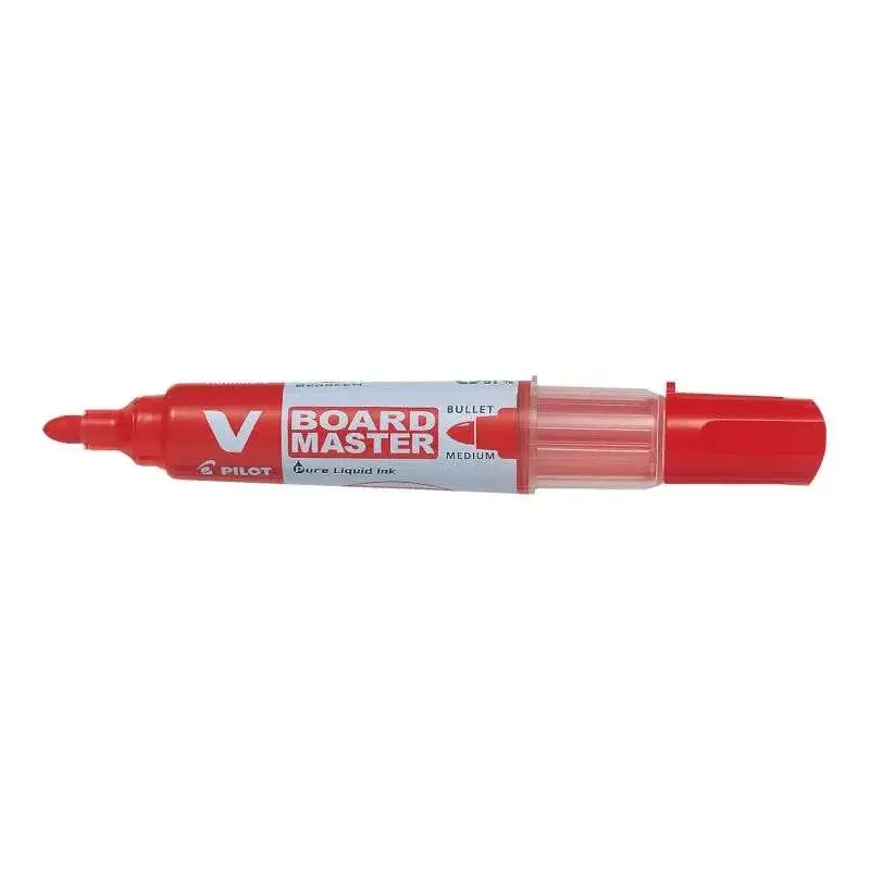 Pilot V-Board Master Begreen Rotulador para Pizarra Blanca - Punta Redonda 6mm - Trazo 2.3mm - 91% Plastico Reciclado - Recargab