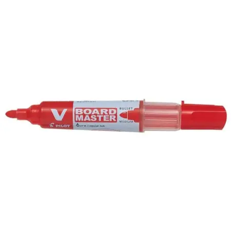 Pilot V-Board Master Begreen Rotulador para Pizarra Blanca - Punta Redonda 6mm - Trazo 2.3mm - 91% Plastico Reciclado - Recargab