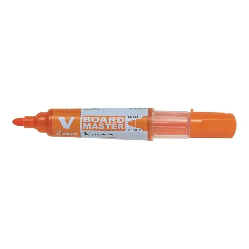 Pilot V-Board Master Begreen Rotulador para Pizarra Blanca - Punta Redonda 6mm - Trazo 2.3mm - 91% Plastico Reciclado - Recargab