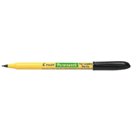 Pilot Permawash Rotulador Permanente para Textil - Punta de 2mm - Color Negro | Ahorro Imprimiendo