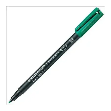 Staedtler Lumocolor 317 Rotulador Permanente - Punta Media Redonda - Trazo 1mm Aprox - Capuchon con Clip - Secado Rapido - Color
