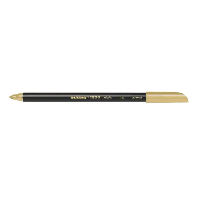 Edding 1200 Rotulador - Punta Redonda - Trazo 1mm - Tinta con Base de Agua - Color Oro | Ahorro Imprimiendo