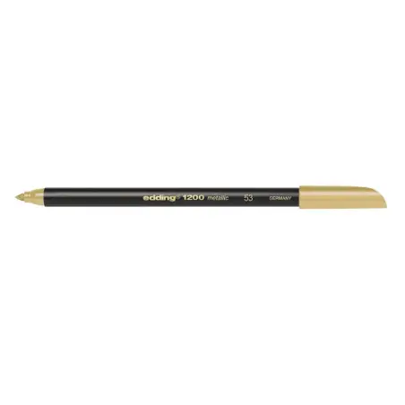 Edding 1200 Rotulador - Punta Redonda - Trazo 1mm - Tinta con Base de Agua - Color Oro | Ahorro Imprimiendo