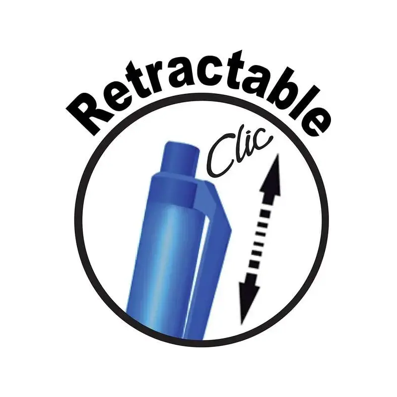 Bic Soft Feel Boligrafo Retractil - Punta Media de 1mm - Cuerpo Translucido con Grip - Color Azul | Ahorro Imprimiendo