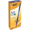 Bic Soft Feel Boligrafo Retractil - Punta Media de 1mm - Cuerpo Translucido con Grip - Color Azul | Ahorro Imprimiendo