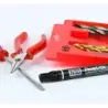 Pentel Pen N50 Rotulador Permanente - Punta de 4.3mm - Resistente a Agua y Luz - Color Negro | Ahorro Imprimiendo