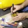 Pentel Pen N60 Rotulador Permanente - Punta Biselada Resistente y Duradera - Resistente a Agua y Luz - Color Verde | Ahorro Impr