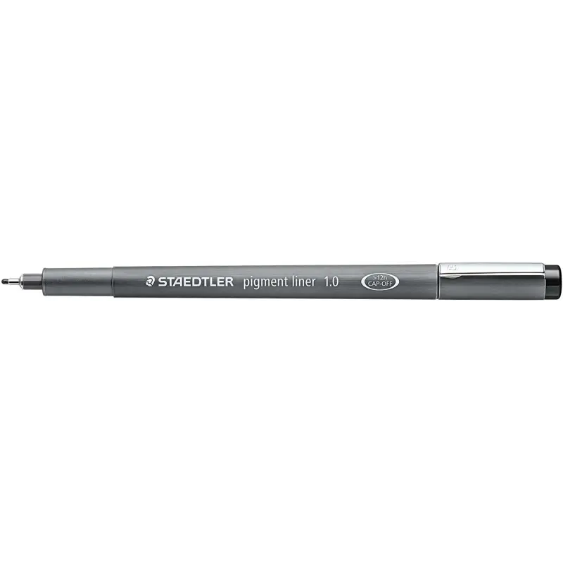 Staedtler Pigment Liner 308 Rotulador Calibrado - Trazo 1mm - Secado Rapido - Color Negro | Ahorro Imprimiendo