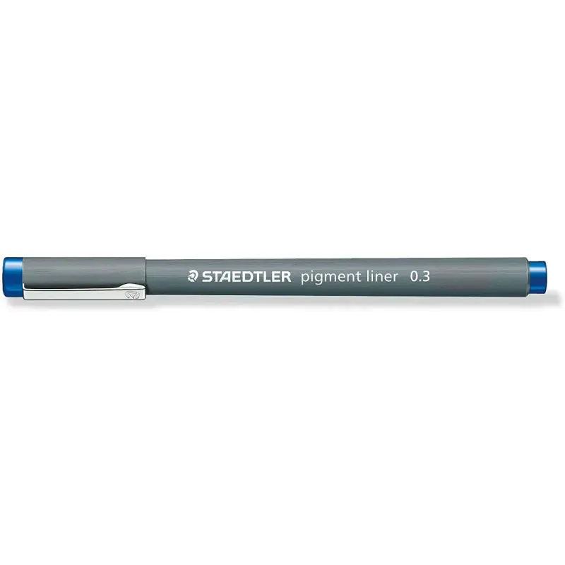 Staedtler Pigment Liner 308 Rotulador Calibrado - Trazo 0.3mm - Secado Rapido - Color Azul | Ahorro Imprimiendo