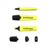 Erichkrause Visioline V-12 Pack de 4 Marcadores Fluorescentes - Punta Biselada - Tinta a Base de Agua - Colores Naranja, Rosa, V