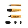 Erichkrause Visioline V-12 Pack de 4 Marcadores Fluorescentes - Punta Biselada - Tinta a Base de Agua - Colores Naranja, Rosa, V