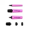 Erichkrause Visioline V-12 Pack de 4 Marcadores Fluorescentes - Punta Biselada - Tinta a Base de Agua - Colores Naranja, Rosa, V