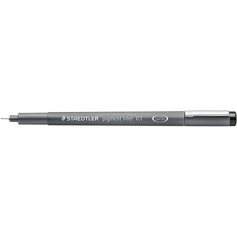 Staedtler Pigment Liner 308 Rotulador Calibrado - Trazo 0.1mm - Secado Rapido - Color Negro | Ahorro Imprimiendo
