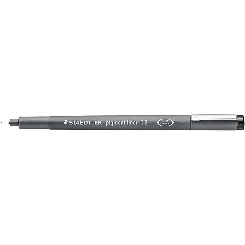 Staedtler Pigment Liner 308 Rotulador Calibrado - Trazo 0.2mm - Secado Rapido - Color Negro | Ahorro Imprimiendo