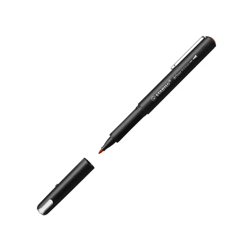 Stabilo Dr!ver Rotulador de Punta Media 0.8mm - Tinta a Prueba de Manchas, Inodora y con Base al Agua - Fabricado con 94% de Bio