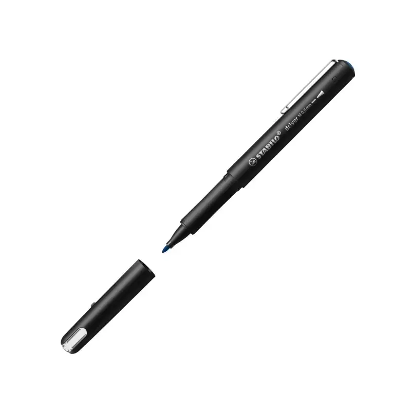 Stabilo Dr!ver Rotulador de Punta Media 0.8mm - Tinta a Prueba de Manchas, Inodora y con Base al Agua - Fabricado con 94% de Bio