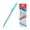 Erichkrause Pack de 4 Boligrafos R-301 Spring Stick 0.7 - Cuerpo Hexagonal Translucido - Tinta de Secado Rapido - Color Azul | A