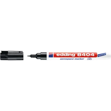 Edding 8404 Rotulador Aeroespacial Permanente - Escribe sobre Metal - Punta Redonda - Trazo 0.75mm - Resistente al Agua, Desgast