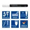Staedtler Lumocolor 349 Marcador Acrilico Permanente - Trazo 2.4 mm aprox. - Tinta Base de Agua - Color Blanco | Ahorro Imprimie