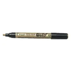 Pilot Super Color Rotulador Permanente Medio - Punta de 4,5mm de Poliacetal - Tinta muy Densa y Opaca - Cuerpo Metalico - Color