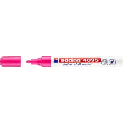 Edding 4095 Rotulador de Tiza Liquida - Punta Redonda - Trazo entre 2 y 3mm - Olor Neutro - Color Rosa Neon | Ahorro Imprimiendo