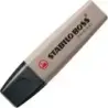 Stabilo Boss Naturecolors Pack de 4 Marcadores - Trazo entre 2 y 5mm - Tinta con Base de Agua - Colores Negro, Beige, Gris Calid