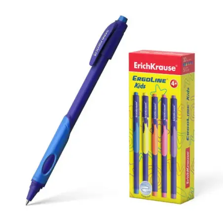 Erichkrause Boligrafo Ergoline Kids - Ultra Glide Technology - Tinta Color Azul | Ahorro Imprimiendo