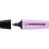 Stabilo Boss 70 Pastel Pack de 4 Rotuladores Marcadores Fluorescentes - Trazo entre 2 y 5mm - Recargable - Tinta con Base de Agu