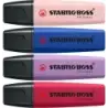 Stabilo Boss Naturecolors Wildflower Edition Pack de 4 Marcadores - Trazo entre 2 y 5mm - Tinta con Base de Agua - Colores Azul