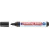 Edding 660 Pack de 4 Rotuladores para Pizarra Blanca - Punta Redonda - Trazo entre 1.5 y 3mm - Recargable - Secado Rapido - Colo