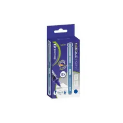 Bismark Boligrafo Tinta Liquida Punta Aguja - Escritura Suave - Alta Precision - Color Azul | Ahorro Imprimiendo