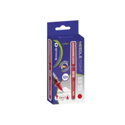 Bismark Boligrafo Tinta Liquida Punta Aguja - Escritura Suave - Alta Precision - Color Rojo | Ahorro Imprimiendo