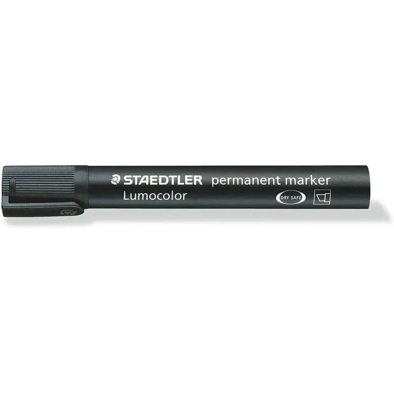 Staedtler Lumocolor Permanent Pack con 4 Rotuladores Permanentes - Diferentes Puntas - Resistente al Agua - Recargables - Color