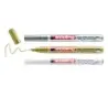 Edding 780 Pack de 3 Rotuladores Permanentes de Tinta Opaca - Punta Redonda - Trazo 0.8mm - Puntas de Recambio Disponibles - Sec