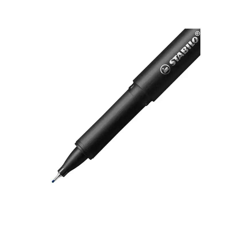 Stabilo Dr!ver Pack de 4 Rotuladores de Punta Fina 0.4mm - Tinta a Prueba de Manchas, Inodora y con Base al Agua - Fabricado con
