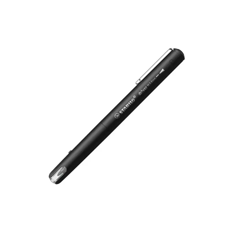 Stabilo Dr!ver Pack de 4 Rotuladores de Punta Media 0.8mm - Tinta a Prueba de Manchas, Inodora y con Base al Agua - Fabricado co