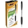 Bic Atlantis Classic Boligrafo Retractil - Punta de 1mm - Cuerpo Transparente con Grip - Color Negro | Ahorro Imprimiendo