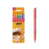 Bic Kids Tatuajes Pack de 5 Rotuladores + 10 Plantillas para Tatuajes Temporales - Tinta Dermatologicamente Testada y Sin Perfum