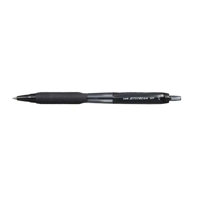 Uni-ball JetStream 101 Boligrafo de Tinta - Punta Bola 0.7mm - Trazo 0.35mm aprox. - Tinta de Secado Instantaneo - Grip de Goma