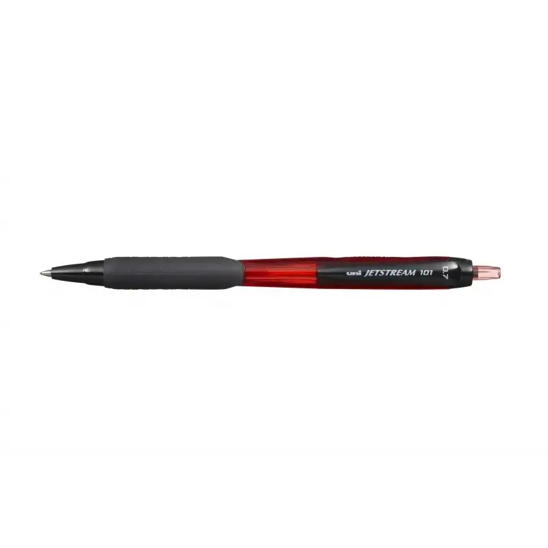 Uni-ball JetStream 101 Boligrafo de Tinta - Punta Bola 0.7mm - Trazo 0.35mm aprox. - Tinta de Secado Instantaneo - Grip de Goma
