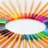 Stabilo Point 88 Pack de 25 Rotuladores de Punta Fina de Fibra - Trazo de 0.4 mm - Tinta con Base de Agua - Colores Surtidos | A