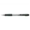 Pilot Boligrafo de Bola Retractil SuperGrip - Punta Redonda 1.0mm - Trazo 0.27mm - Tinta de Aceite - Grip Ergonomico - Color Neg