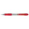 Pilot Boligrafo de Bola Retractil SuperGrip - Punta Redonda 1.0mm - Trazo 0.27mm - Tinta de Aceite - Grip Ergonomico - Color Roj