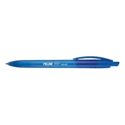 Milan P07 Dry-Gel Boligrafo de Gel Retractil - Punta 0.7mm - Secado Rapido - Color Azul | Ahorro Imprimiendo