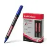 Erichkrause Marcador Permanente P-200 - Punta en Forma de Bala - Resistente al Agua y a los Rayos UV - Color Azul | Ahorro Impri