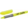 Bic Highlighter Grip Marcador Fluorescente - Tinta con Base de Agua - Punta Biselada - Trazo entre 1.60 y 3.30 mm - Color Amaril