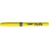 Bic Highlighter Grip Marcador Fluorescente - Tinta con Base de Agua - Punta Biselada - Trazo entre 1.60 y 3.30 mm - Color Amaril