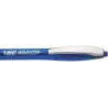 Bic Atlantis Soft Boligrafo Retractil con Clip Metalico - Punta de 1mm - Cuerpo Transparente con Grip - Color Azul | Ahorro Impr